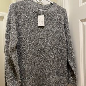Mud Pie Jordy sweater dress, Gray, size small, NWT